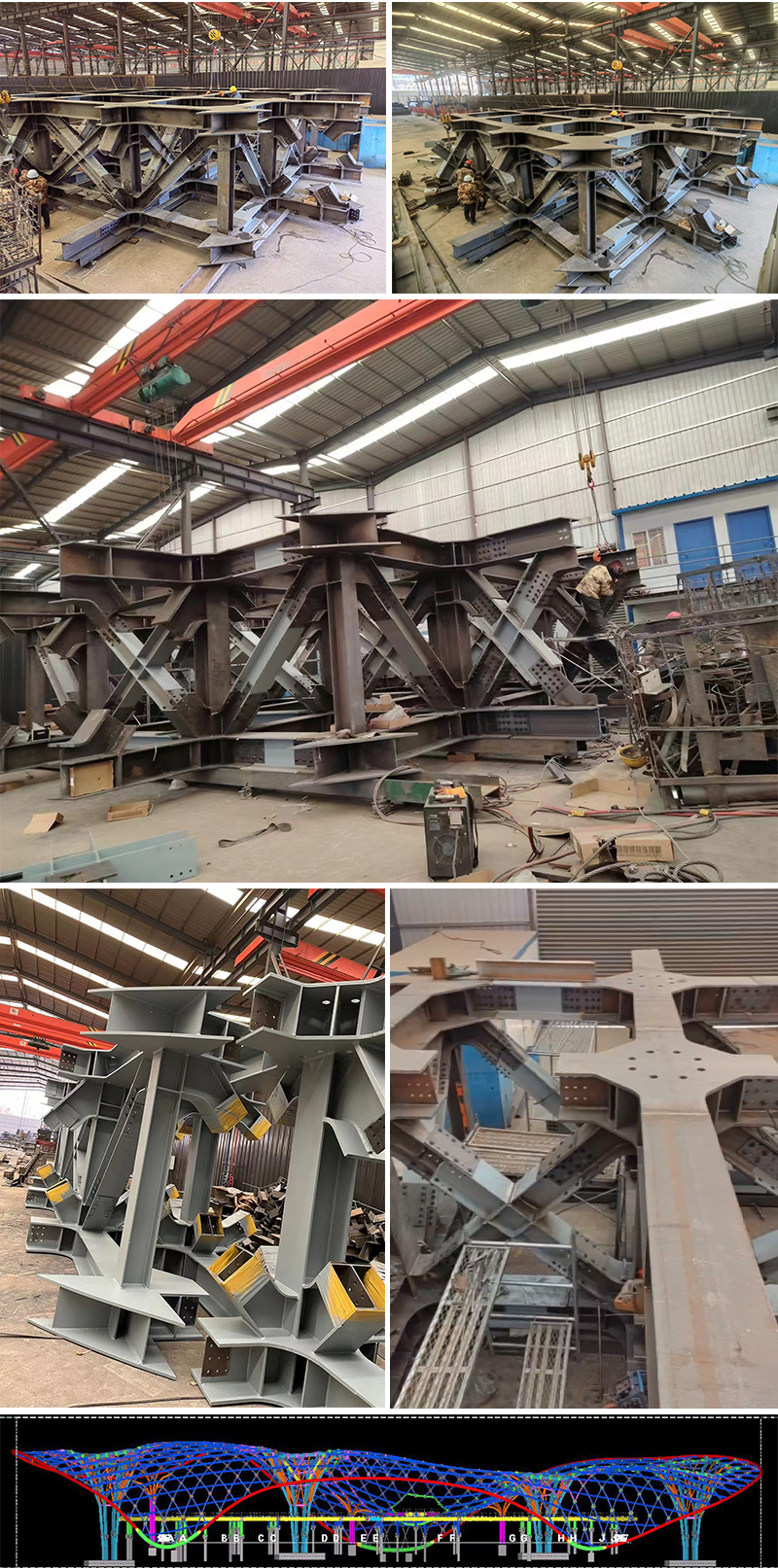 三峡恒基能脉瓜州70万千瓦“光热储能+”东吸热塔天祝钢结构项目